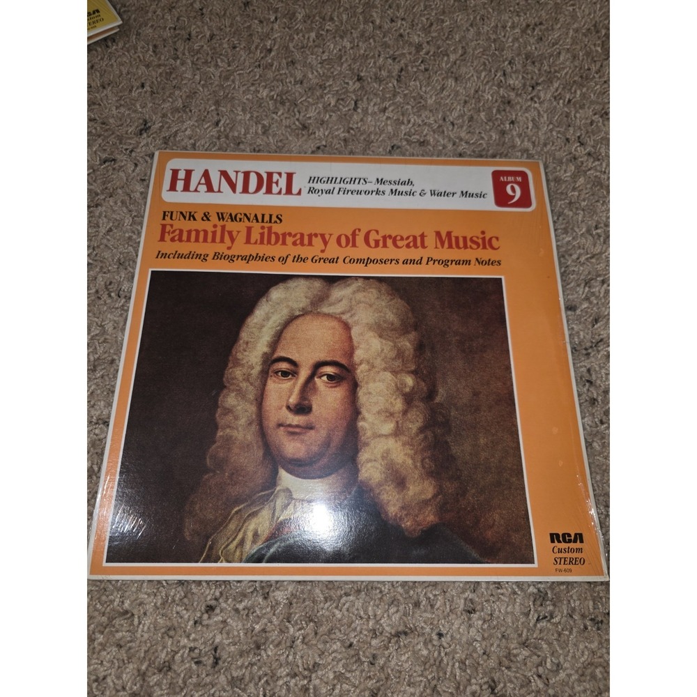 Handel - Funk and Wagnalls Family Library of Great Music Album 9 (LP) NEW